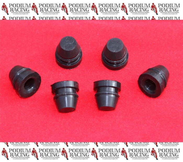 BRAKE BLEED NIPPLE DUST COVERS SET OF 6 PCS MADE IN BLACK SILICONE RUBBER DUCATI
