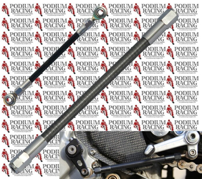 DUCATI 749 999 TITANIUM & CARBON FIBER GEAR SHIFT ROD PLUS NEW ROD END BEARINGS