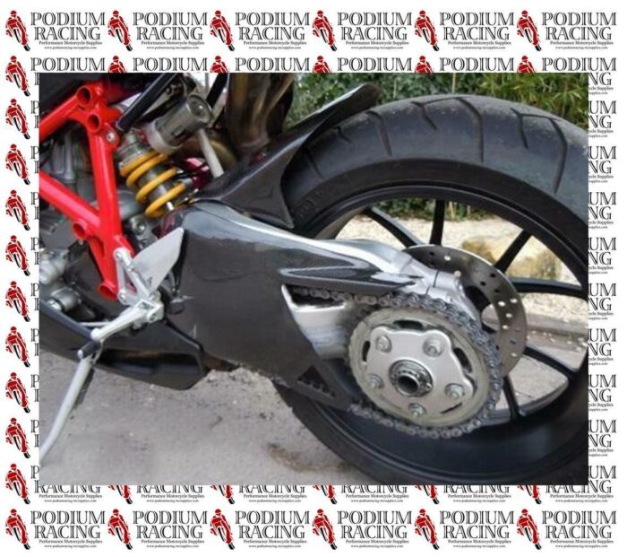 DUCATI 848 1098 1198 CARBON FIBER SWINGARM COVER FITS ALL MODEL 2007 TO 2012 - Image 3