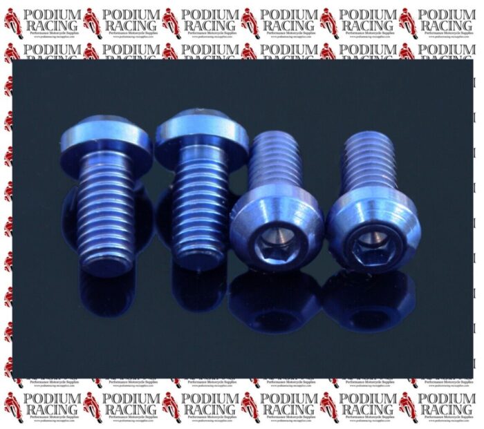 DUCATI BLUE TITANIUM REAR BRAKE DISC BOLTS HYPERMOTARD
