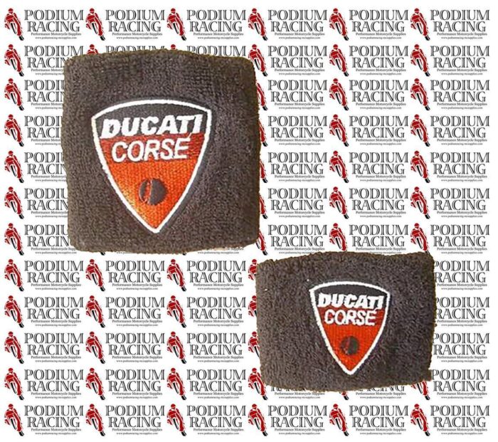DUCATI BRAKE & RESERVOIR COVERS SOCKS BLACK CORSE LARGE - BRAKE SMALL - CLUTCH