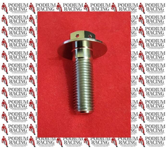 DUCATI PANIGALE 959 1299 SILVER TITANIUM FRONT SPROCKET BOLT FOR SAFETY WIRE - Image 3