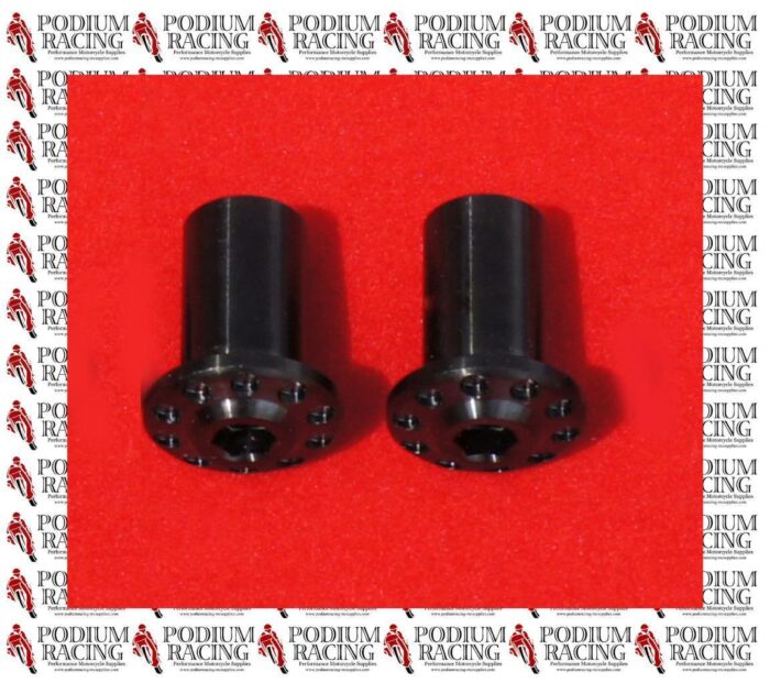 DUCATI BLACK TITANIUM KEY GUARD SCREWS / BOLTS 848 1098 (SET OF 2)