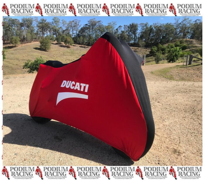 DUCATI HYPERMOTARD INDOOR BIKE COVER CUSTOM FITTED WITH SOFT LINING (ALL MODELS)