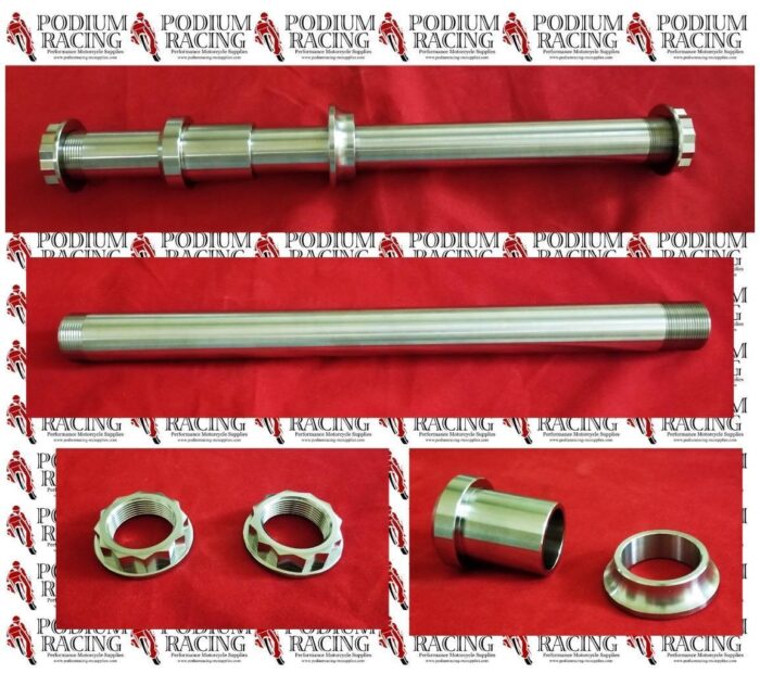 DUCATI MONSTER 937 TITANIUM REAR AXLE & BI-HEX NUT & SPACERS 81910791AA