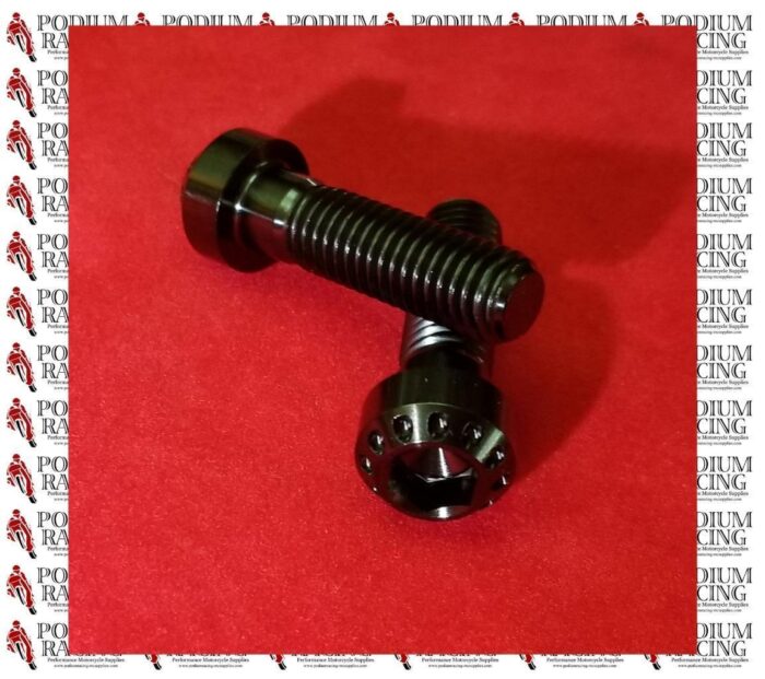 DUCATI PANIGALE V4 V4S BLACK TITANIUM SWINGARM PINCH BOLTS REAR HUB 2PCS