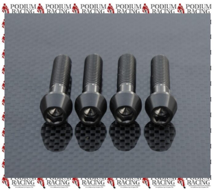 DUCATI BLACK TITANIUM OHLINS FORK PINCH BOLTS MULTISTRADA