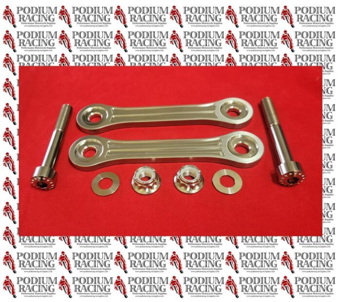 DUCATI PANIGALE V4 1ST GEN SILVER TITANIUM RIDE HEIGHT REACTION ROD 37211983AA - Image 3