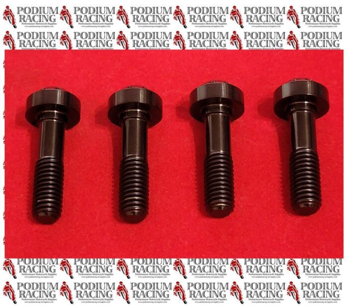 DUCATI PANIGALE V4 BLACK TITANIUM ENGINE TO REAR FRAME BOLTS 4PC 7791B321AA
