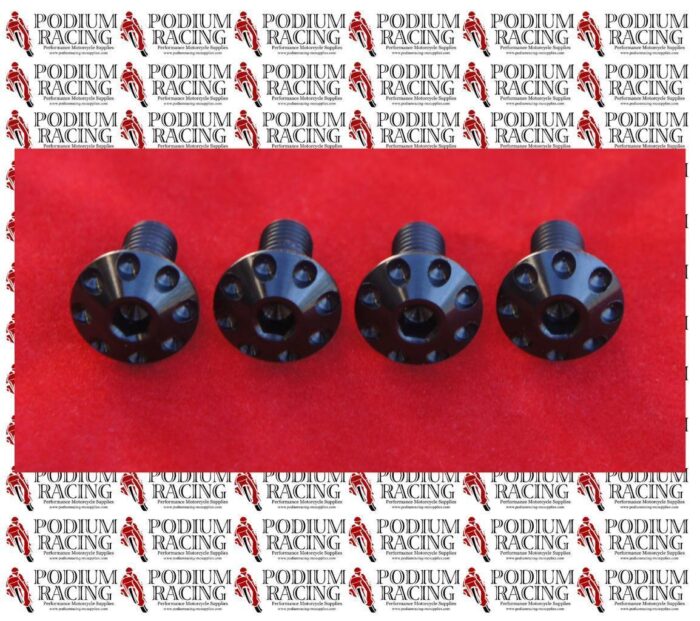 DUCATI PANIGALE V4 V4S TRICOLORE BLACK TITANIUM FRONT TANK COVER SCREWS OF 4 PCS
