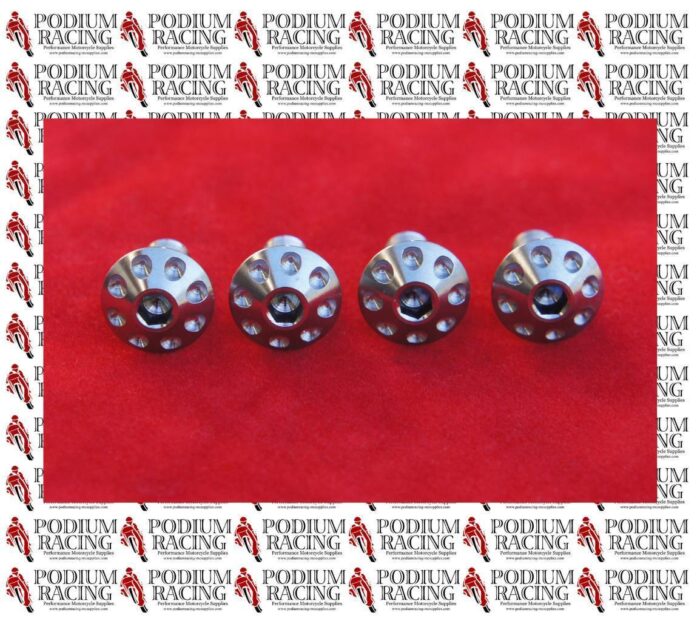 DUCATI PANIGALE V4 V4S TRICOLORE SILVER TITANIUM FRONT TANK COVER SCREWS OF 4PCS