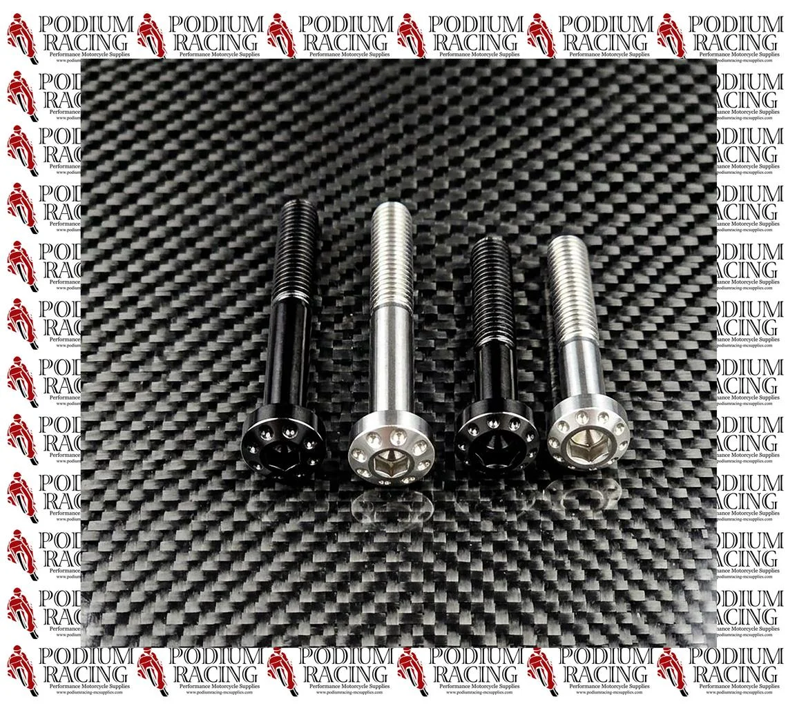 M6 TITANIUM BOLTS SILVER OR BLACK PANCAKE HEAD 50 & 40MM THREAD LENGTH - Image 4