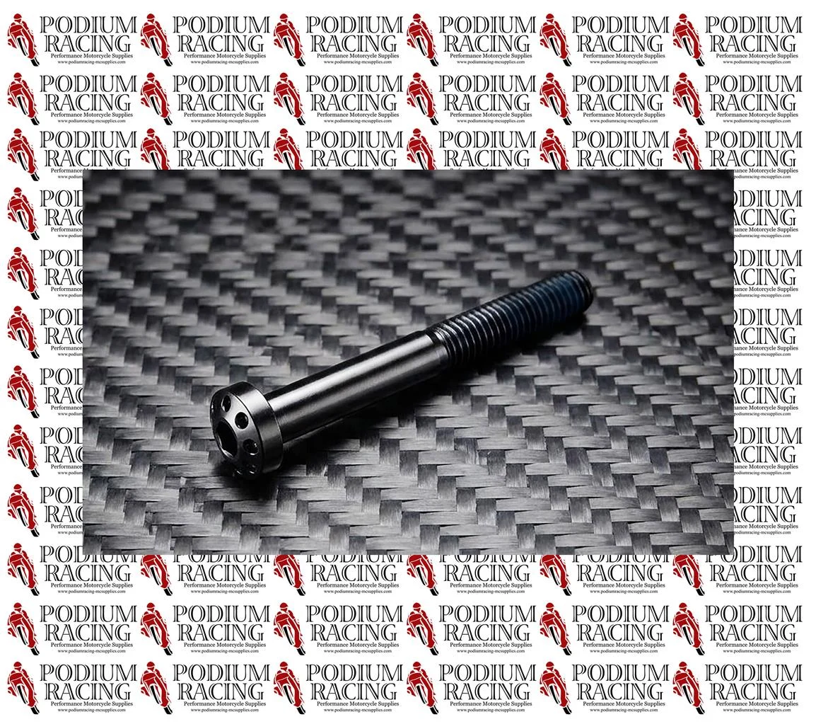 M6 TITANIUM BOLTS SILVER OR BLACK PANCAKE HEAD 50 & 40MM THREAD LENGTH - Image 5