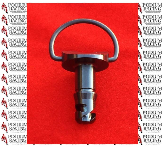 MV AGUSTA F4 BLACK TITANIUM 1/4 TURN 17MM DZUS QUICK RELEASE FAIRING FASTENER