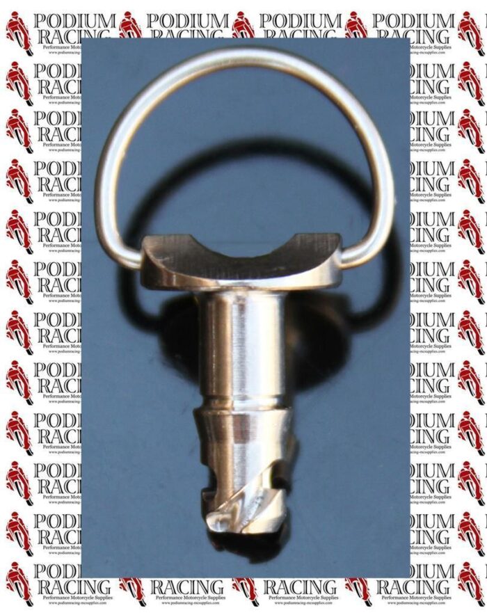 MV AGUSTA F4 SILVER TITANIUM 1/4 TURN DZUS QUICK RELEASE FAIRING FASTENER