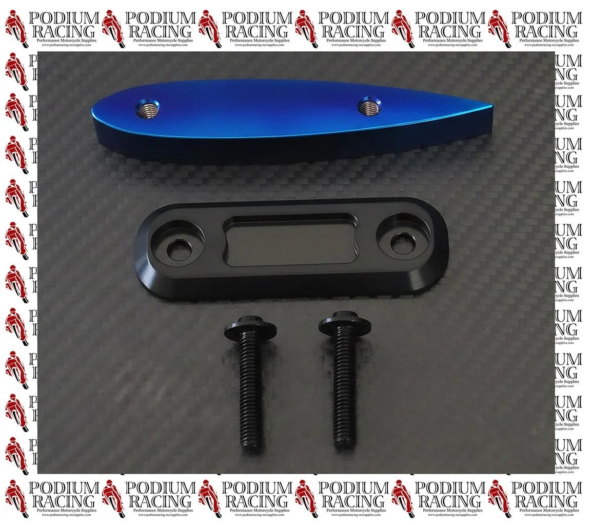 TITANIUM FRONT SPLITTER SKID PUCKS SILVER/BLACK WITH TOP SPREADER PLATE 2 SETS - Image 4
