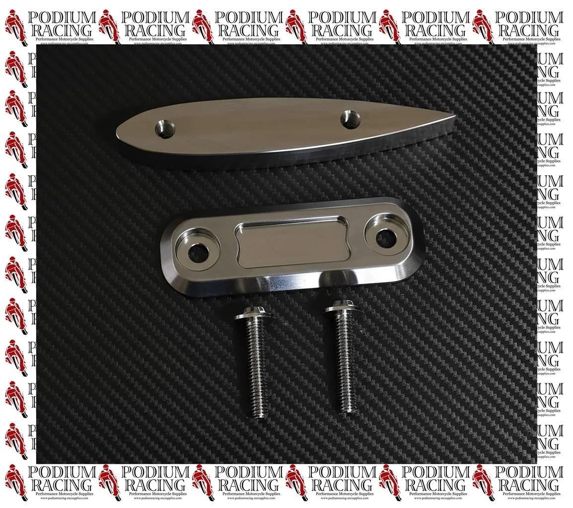 TITANIUM FRONT SPLITTER SKID PUCKS SILVER/NATURAL WITH TOP SPREADER PLATE 2 SETS - Image 3